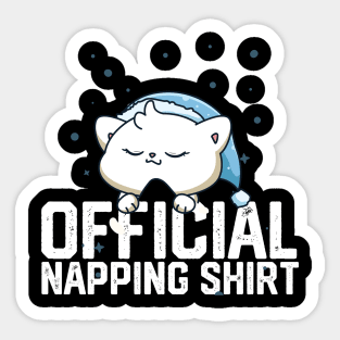 officiall napping shirt Sticker